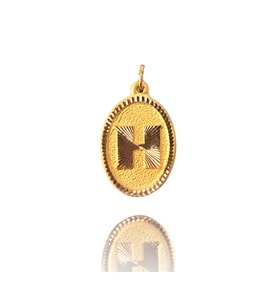 0.25 Gram 14 Ayar Altın Harf Kolye ucu