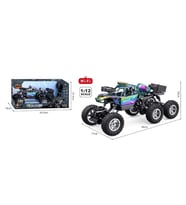 Kameralı 1:12 Telefon Kontrollü Off Road Araba  Şarjlı, Duman Efektli, 6 Kanal RC Araç