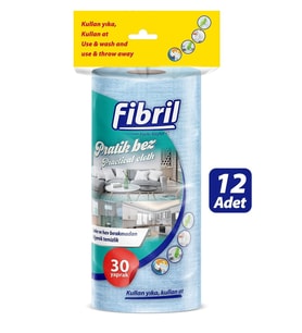Çok Amaçlı Pratik Rulo Bez 30 Yaprak X 12 Adet