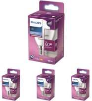Philips Led 60W P48 E14 Beyaz Işık Dim Edilmez Ampul 4Lü Paket (Çok Renkli)