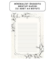 Minimalist Ökseotu Mektup Kağıdı (12 Adet A4 Boyut)
