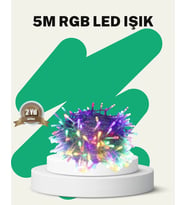 50’li LED Şeffaf Kablolu 5 m Aydınlatma Işık Süsleme Led