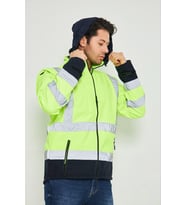 Orange Safety Sarı Softshell Mont Kolları Çıkmalı Reflektörlü