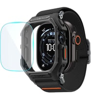 Lexroo Aple Watch 49mm Ultra 3/2/1 ile Uyumlu Ekran Koruyuculu Kılıf Lite Fit Pro + - ACS11415