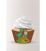 Dinozor Konsepti Cupcake Sargısı 8'li