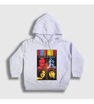 Presmono Unisex Çocuk Beyaz Band Red Hot Chili Peppers Kapüşonlu Sweatshirt 107039tt (Beyaz)