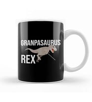 Funny Grandpasaurus Rex T Rex Grandpa Dinosaur Kupa Bardak Porselen