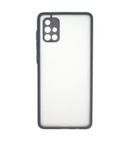 Samsung Galaxy A71 Kılıf Montreal Silikon Kapak - Gri