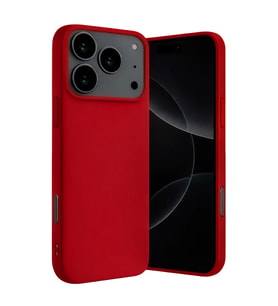 Apple iPhone 17 Pro Max Nano içi Kadife Silikon - Kırmızı