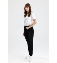 #SkinnyFitJean Mira12 Siyah Denim Skinny Fit Kesim Rahat Kadın Jean Pantolon