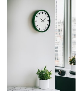 36 Cm Yeşil Sade Dekoratif Duvar Saati (Standart)