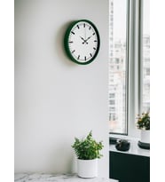 36 Cm Yeşil Sade Dekoratif Duvar Saati (Standart)