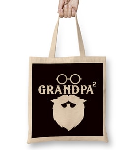 Grandpa Grandfather Granddad Grandson Granddaughter Family Bez Çanta Uzun Saplı