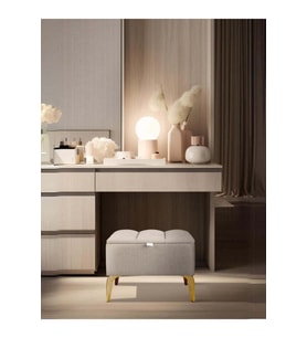 Vetra Mini Gold Royal Sandıklı Dekoratif Puf