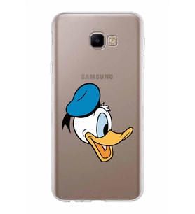 Samsung Galaxy J4 Core Kapak Donald Duck Tasarımlı Şeffaf Silikon Kılıf
