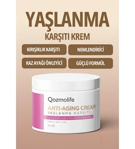 QOZMOLİFE Yaşlanma Ve Kırışıklık Karşıtı Krem & Botoks Etkili, Onarıcı,Cilt Yenileyici Krem