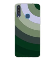 Samsung Galaxy A20s  Kapak Renk Cümbüşü Tasarımlı Şeffaf Silikon Kılıf
