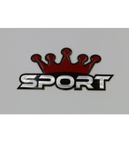 Kral Sport Logo Arma Sticker Yapıştırmalı Ürün