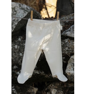 Naturaborn GOTS Organik Sertifikalı Bebek Patikli Pantolon (Bej)
