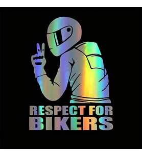 Hologramlı Motosiklet Sticker 15x11cm