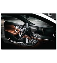 Cakatablo  Mercedes Kokpit Deri Döşemeler Detay MDF Tablo