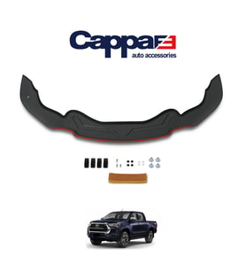 CAPPAFE Toyota Hilux Ön Kaput Koruyucu Rüzgarlık Yarasa Md. Parlak Siyah 2021->