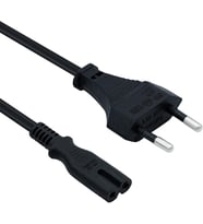 PS3 / PS4 / PS5 / XBox Series S-X Uyumlu Güç Kablosu 1.5 Metre 2Pin Güç Kablosu Projeksiyon - Monitör - Tv Universal 2Pin Güç Kablosu