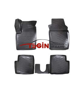 Fiat 500 2014 3D Havuzlu Paspas Siyah