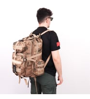 42 Lt Jandarma Kamuflaj Taktik Outdoor Sırt Çantası (Kum-Kamuflaj)