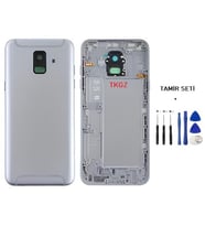 Samsung Galaxy A6 - SM-A600F FULL Kasa Arka Kapak Takım MAVİ - TAMİR SETİ