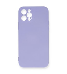 iPhone 12 Pro Max Kılıf Nano İçi Kadife Silikon - Lila