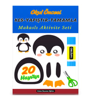 Okul Öncesi KES-YAPIŞTIR-Tamamla Makaslı Aktivite Seti (20 Hayvan)