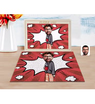 BK Gift Kişiye Özel Erkek Karikatürlü 1000 Parça Profesyonel Puzzle-60