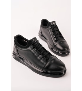 Muggo DUSK Hakiki Deri Erkek Kalın Taban Bağcıklı Günlük Casual Sneaker