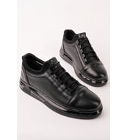 Muggo DUSK Hakiki Deri Erkek Kalın Taban Bağcıklı Günlük Casual Sneaker