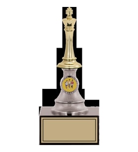ODAK KUPA - Figürlü Kupalar - Satranç Figürlü Kupalar FG-010 C - 22 cm