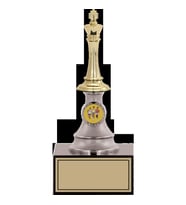 ODAK KUPA - Figürlü Kupalar - Satranç Figürlü Kupalar FG-010 C - 22 cm