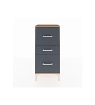 Arges Komodin 3 Çekmeceli 44x30x96 Çam-Antrasit