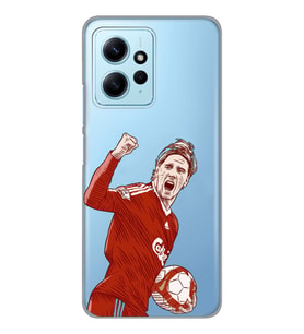 Redmi Note 12 4G Uyumlu Fernando Torres Desenli Şeffaf Telefon Kılıfı