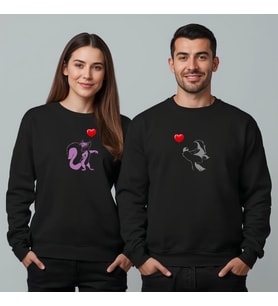 Sevgililer Günü Özel Kombin, 2 Ürün Bisiklet Yaka Sweatshirt