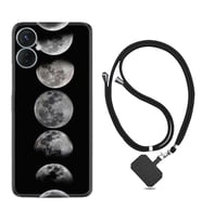 Tecno Spark 9T Kılıf Resimli Boyun Askılı İpli Desenli Silikon Great Moons 1354