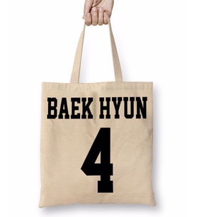 Exo Baekhyun Bez Çanta Uzun Saplı