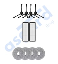 DREAME X20 MAX-X20 PRO UYUMLU 4 Yan Fırça 2 Filtre 4 Mop