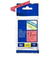 Tonersepeti Brother TZe-431 12mm Kırmızı üzerine Siyah Laminasyonlu Muadil Etiket