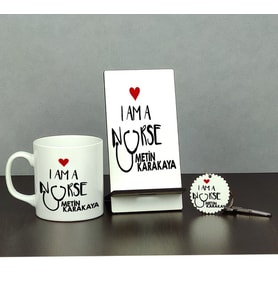 I Am a Nurse Üçlü Set (Kupa + Telefon Standı + Anahtarlık)