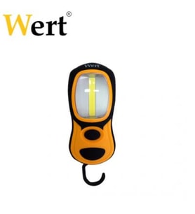 WERT 2611 Pilli Çalışma Lambası, 3W COB + 3 LED (Siyah-Sarı)