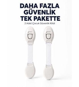 2 Adet Güçlü Yapışkanlı Çocuk Güvenlik Kilidi