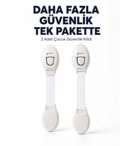 2 Adet Güçlü Yapışkanlı Çocuk Güvenlik Kilidi