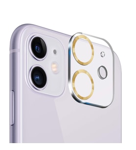 Binano iPhone 11/12 Mini 3D Pro Kamera Koruyucu Gold