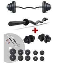 Ecgspor Z BAR Dambıl Seti ve Fitness Ağırlık Seti 55 KG